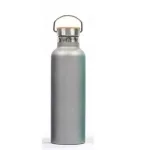 Serpens Stainless Steel Bottle with Bamboo Lid Promotional Drinkware